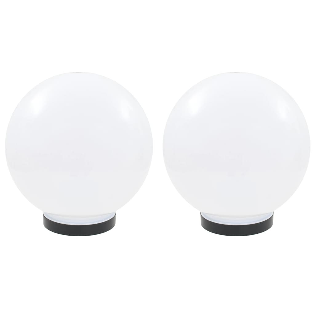 LED Bowl Lamps 2 pcs Spherical 25 cm PMMA
